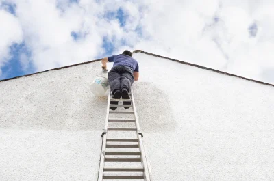 Peinture extérieure aux Marêts — façades et ravalement