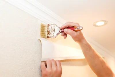Pose de papier peint aux Marêts — revêtements muraux et toiles de verre